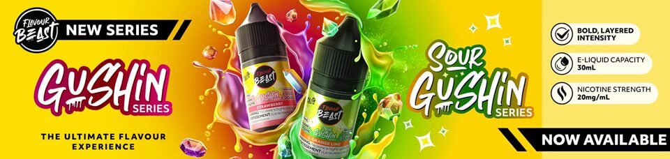 Flavour Beast Gushin nic salt ejuices in 30mL in Canada